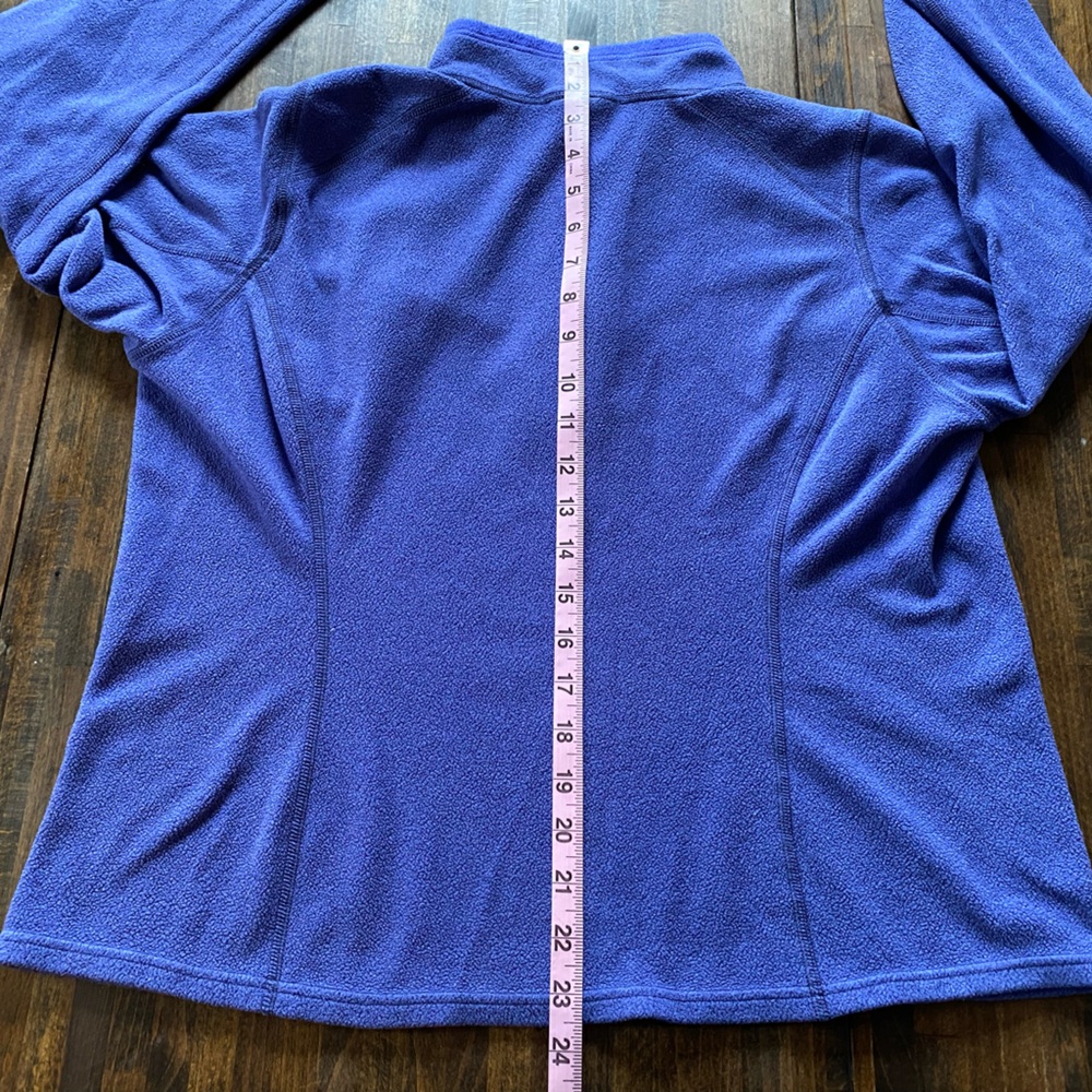 The North Face Jacket Youth Girls XL Purple Fleece Polartec 1/4 Zip Pullover - Picture 6 of 7